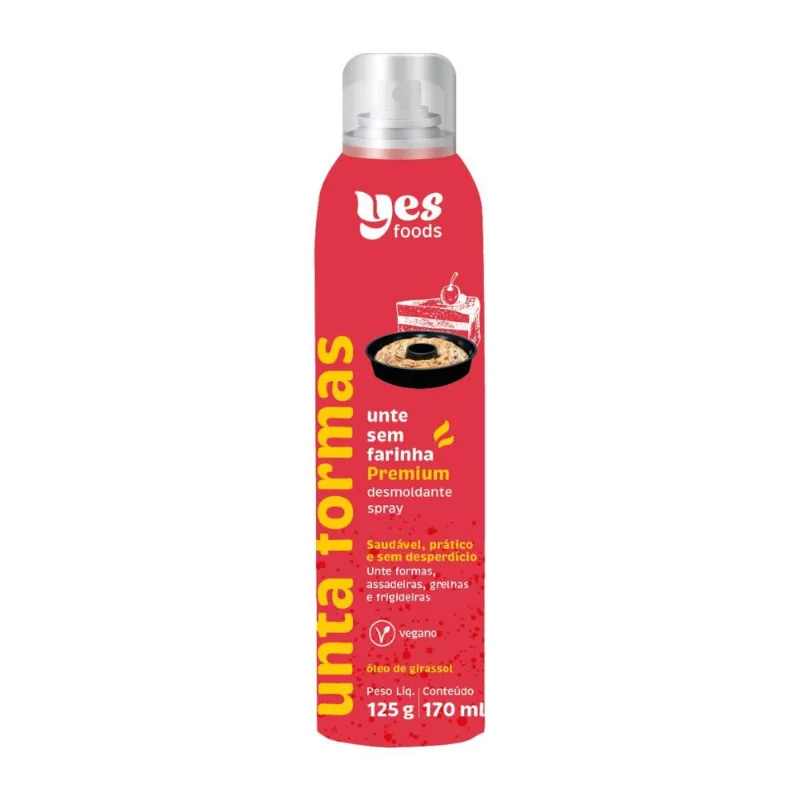 Unta Formas Óleo de Girassol Vegano Yes Foods Spray 170ml