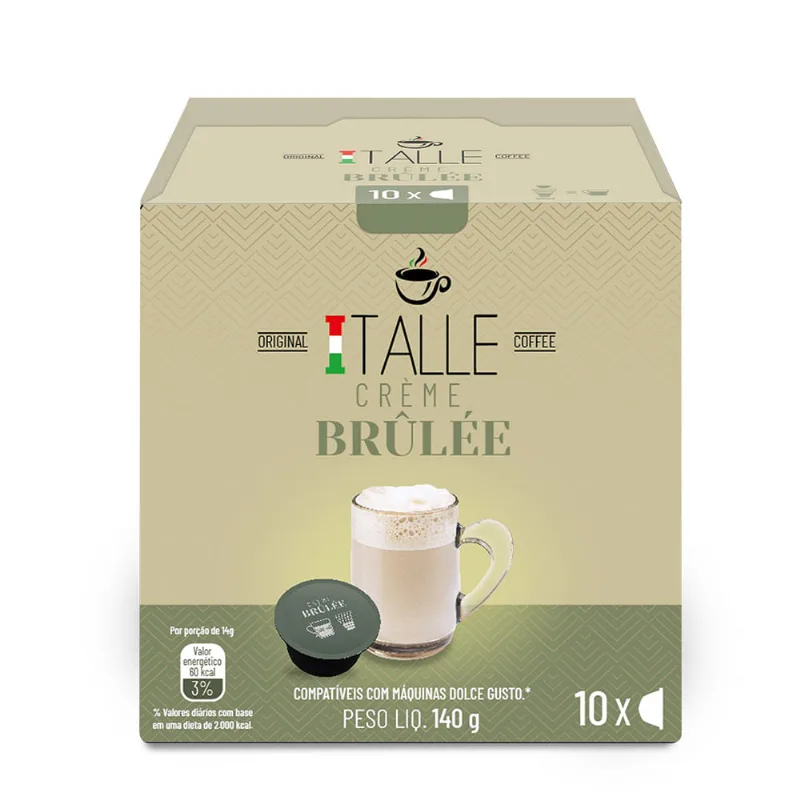 Cápsula de Café Creme Brûlée Italle 140g com 10 Unidades