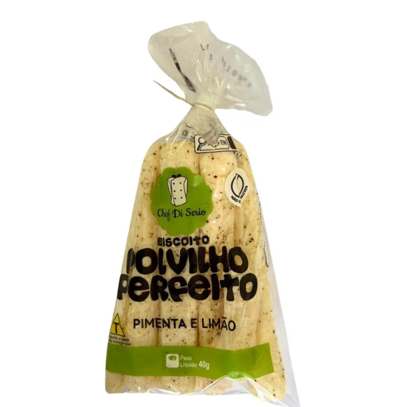 Bicoito de Polvilho Chef di Serio Pimenta e Limão 40g