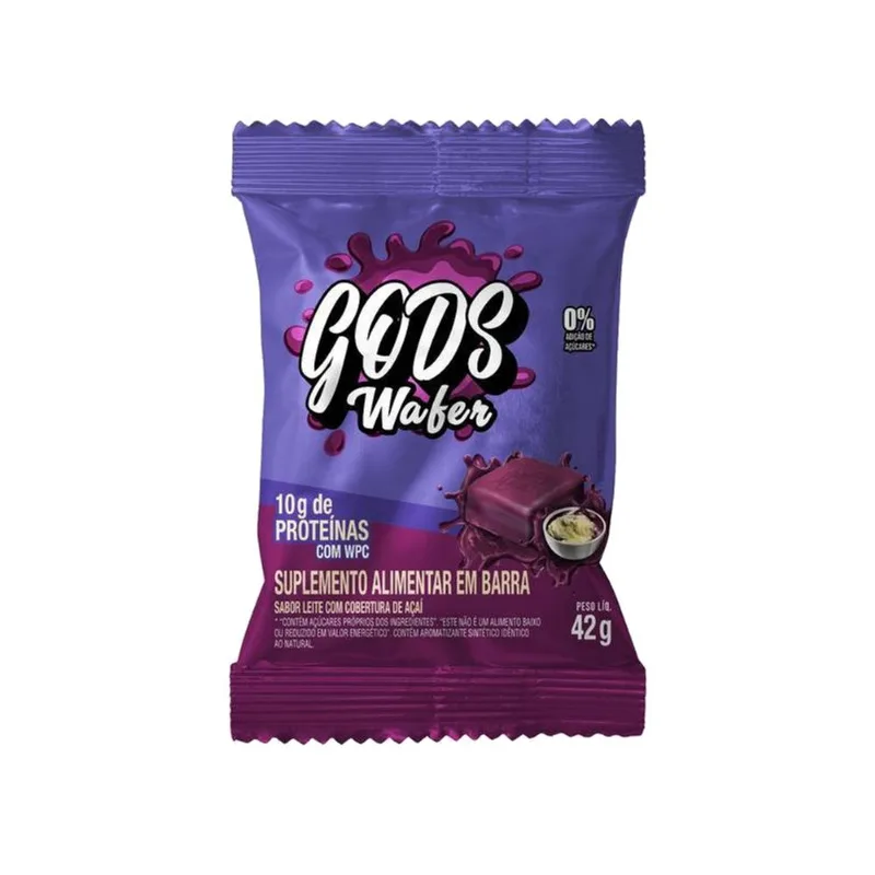 Gods Wafer Leite com Açaí Canibal Inc 42g