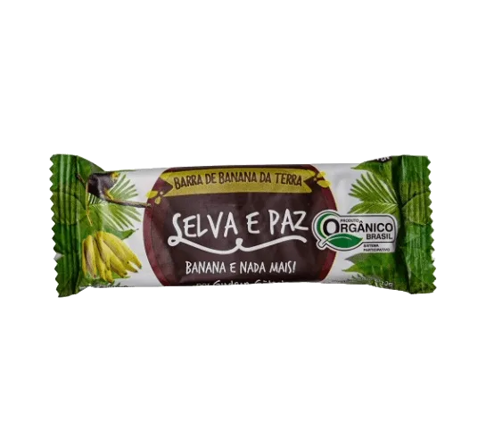 Barra De Frutas Banana Da Terra Orgânica Selva E Paz 30g - Não Informado - Mercearia