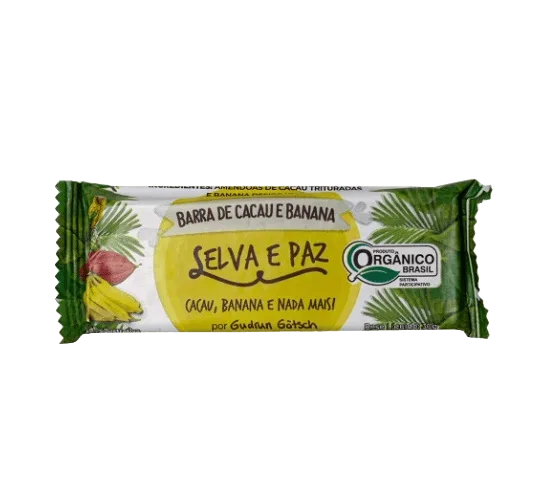 Barra De Frutas Cacau E Banana Orgânica Selva E Paz 30g - Não Informado - Mercearia