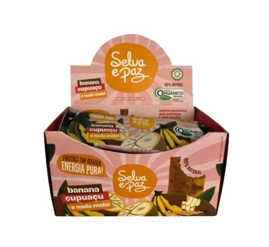 Barra Frutas Banana E Polpa Cupuaçu Orgânica 30g Selva E Paz - Não Informado - Mercearia