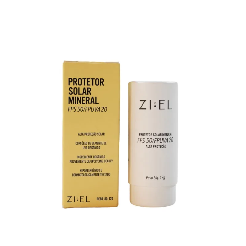 Protetor Solar Mineral Alta Proteção FPS50 Ziel 17g