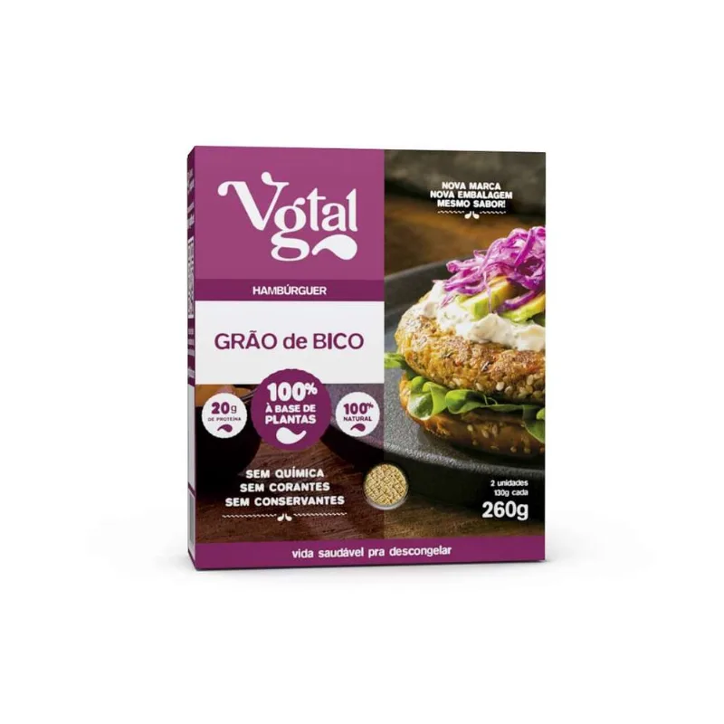 Hambúrguer Grão de Bico Vgtal 260g