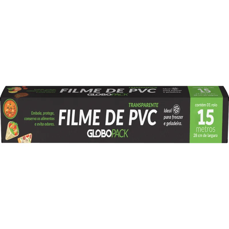 Filme de PVC Globopack 28cm x 15m unid.