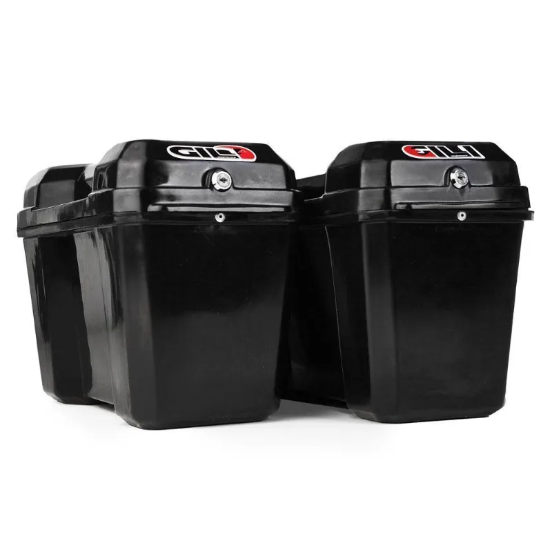 Side Cases Traveler - Baús Laterais 48 Litros Pretos