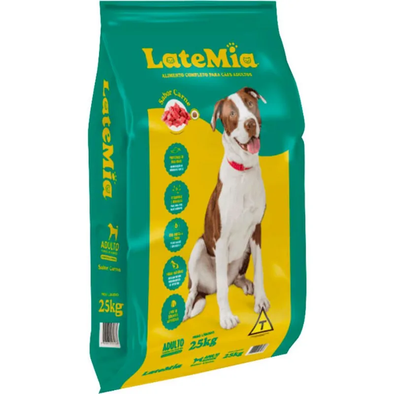 Alimento para Cães Latemia Adulto Carne 25kg
