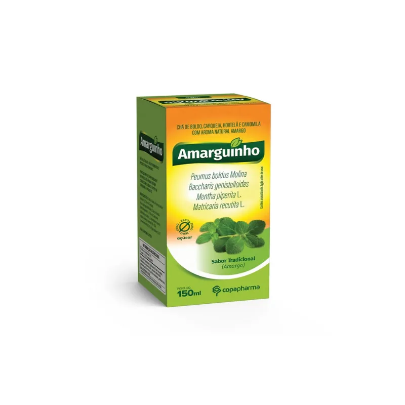 Amarguinho Cha Misto Boldo Carqueja Hortelã Camomila 150ml