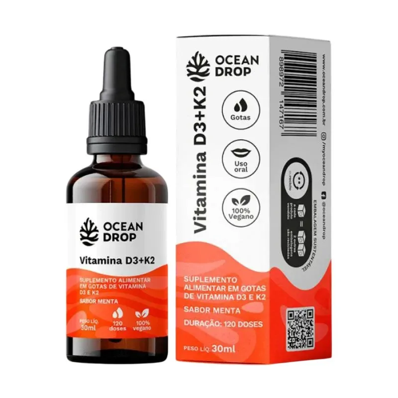 Vitamina D3 + K2 Menta Ocean Drop 30ml