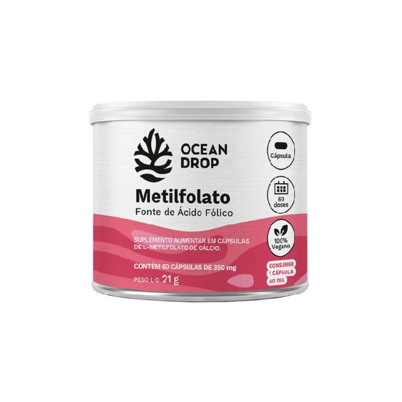 Metilfolato Ocean Drop 350mg 60Cáps