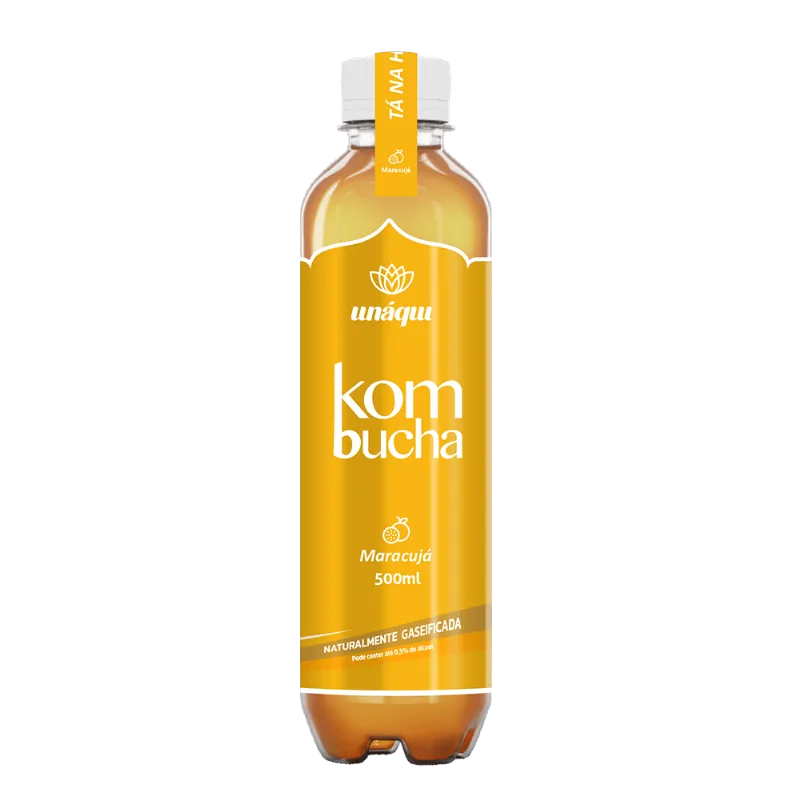 Kombucha Unaqui Maracujá 500ml
