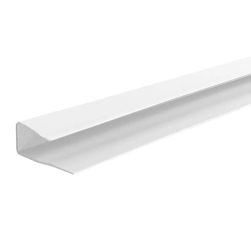 Acabamento Perfil "u" Roda Forro Para Forro De Pvc 5 Un Zapinplast - Branco Gelo Branco Gelo