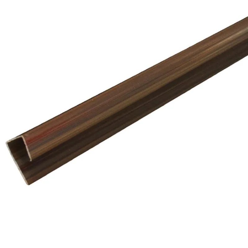 Acabamento Perfil "u" Roda Forro Para Forro De Pvc 5 Un Zapinplast - Mogno Mogno