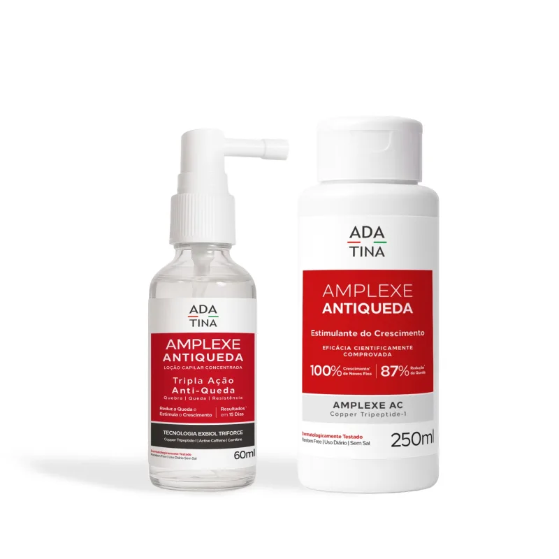 Kit Ada Tina Amplexe Shampoo e Loção Antiqueda - Ada Tina Italy - Dermo E Beleza