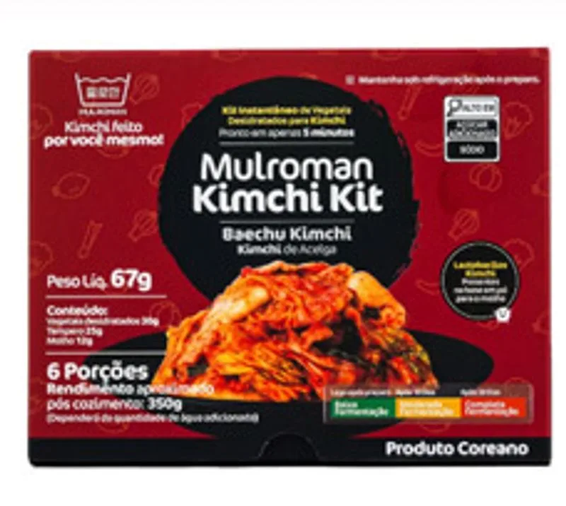 Kit Instantâneo De Vegetais Desidratados Para Kimchi De Acelga Mulroman 67g - Não Informado - Hortifruti