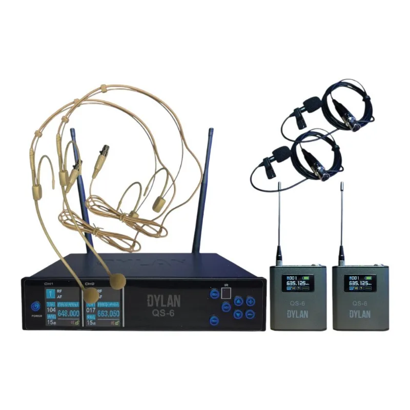 Microfone Sem Fio Dylan UHF QS-6 (MP)