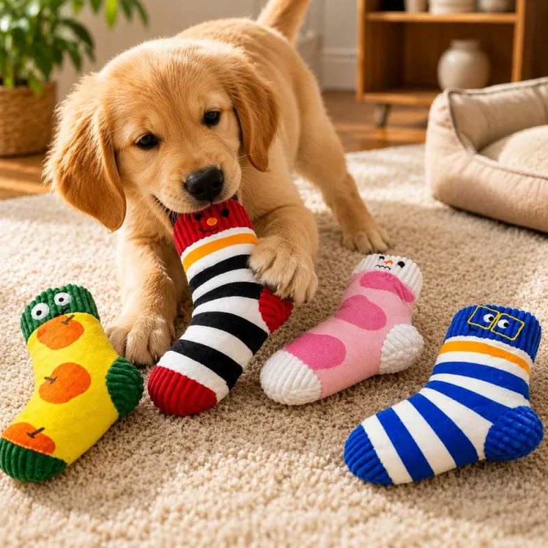 Brinquedo Pet Meia Pelúcia com Apito 22cm - Sortido - Genérica - Pet Shop
