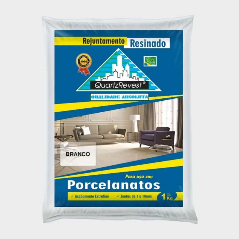 Rejunte Resinado 1kg Quartz Revest Rejunte Resinado Branco 1kg Quartz Revest