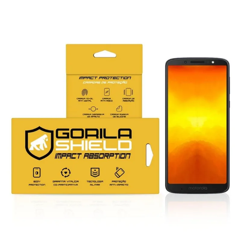 Película Nano Gel Dupla para Motorola Moto G6 Play – Gorila Shield (Cobre Toda Tela)
