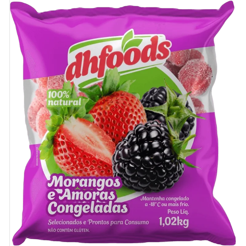Morango com Amora Congelados DHFoods 1,02 kg