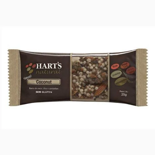 Barra De Cereais Coconut E Chia Hart S 25g - HART S - Mercearia