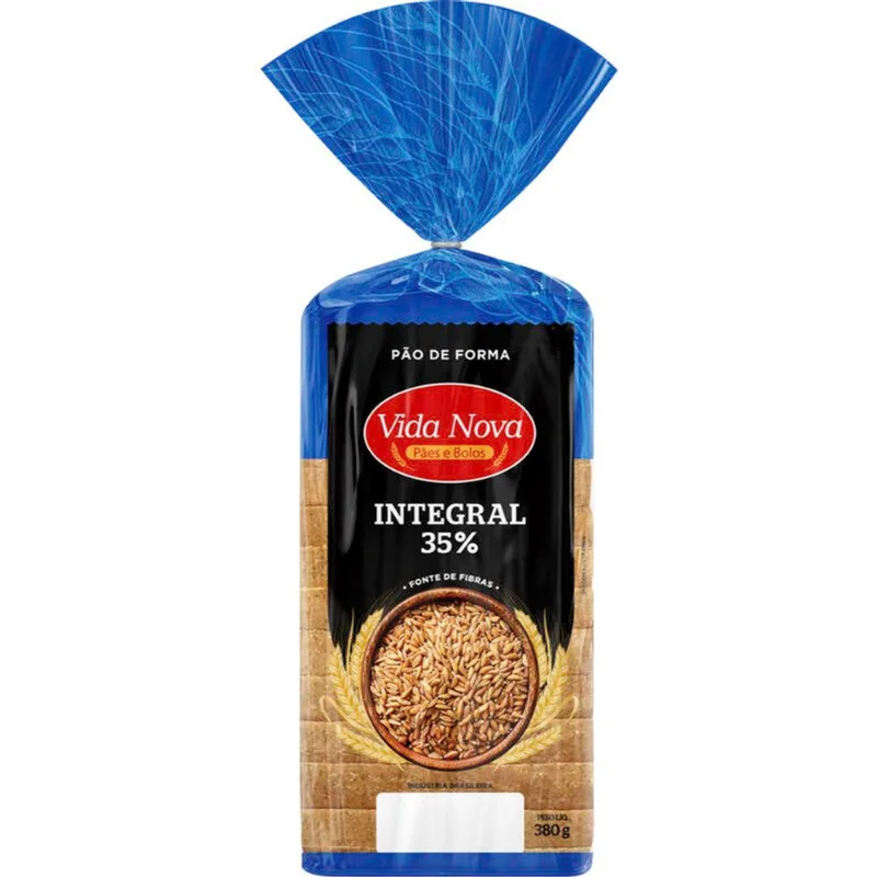 Pão de Forma Vida Nova Integral 380g