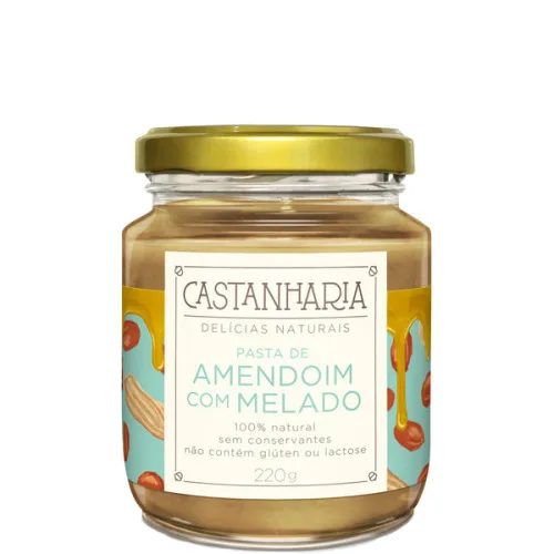 Pasta De Amendoim Com Melado Castanharia 220g - CASTANHARIA - Mercearia