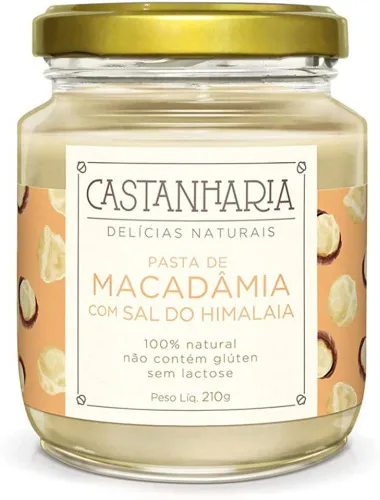 Pasta De Macadâmia Com Sal Do Himalaia Castanharia Delicias Naturais - CASTANHARIA - Mercearia