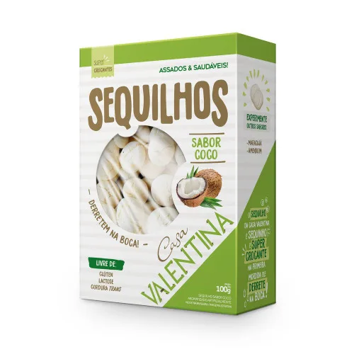 Sequilho Coco Casa Valentina 100g - VALENTINA - Mercearia