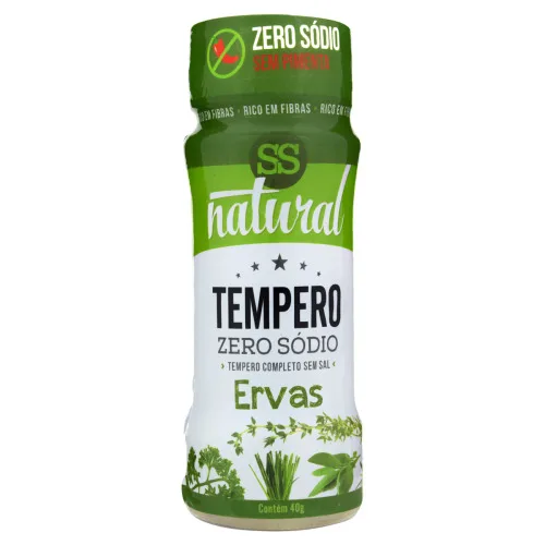 Tempero Em Pó Completo Ervas Zero Sódio Ss Natural Frasco 40g - SS NATURAL