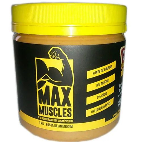 Pasta De Amendoim Com Oleo De Coco 1kg Max Muscles - MAX MUSCLES