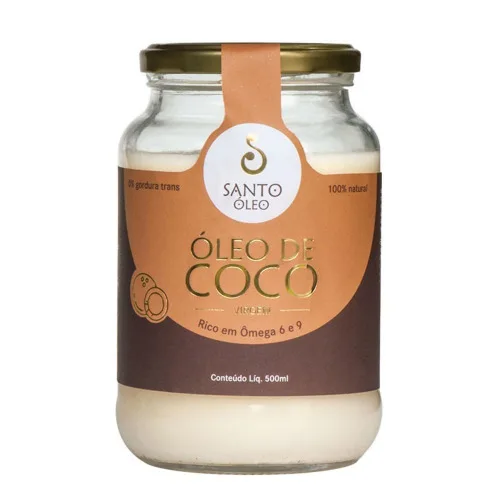 Oleo Coco Santo Oleo 500ml Virgem - SANTO OLEO