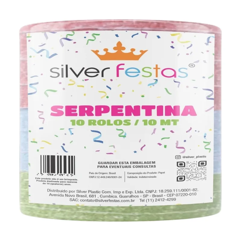 Serpentina Silver Festas