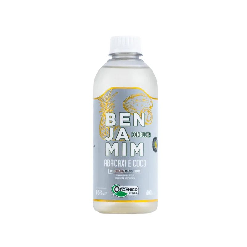 Kombucha de Abacaxi e Coco Benjamim GF 400ml