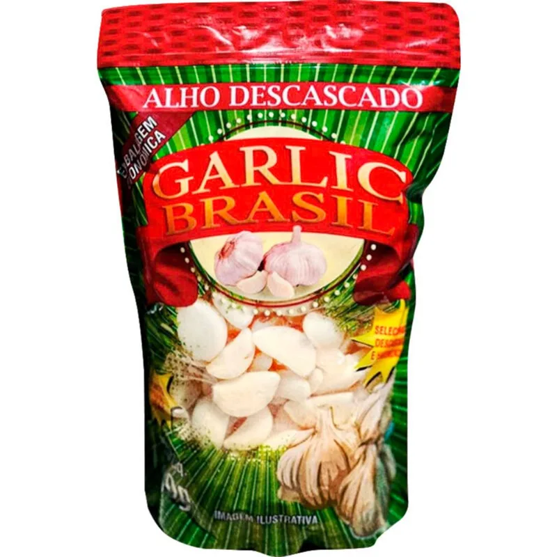 Alho Descascado Garlic Brasil 800g