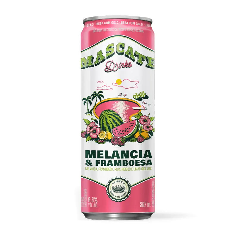 Bebida Mista Melancia & Framboesa Mascate Drinks 362ml