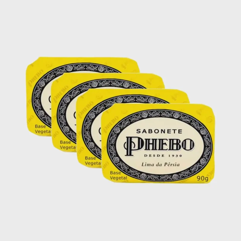 Kit Sabonete Phebo Frescor Lima da Persia 90g c/4un