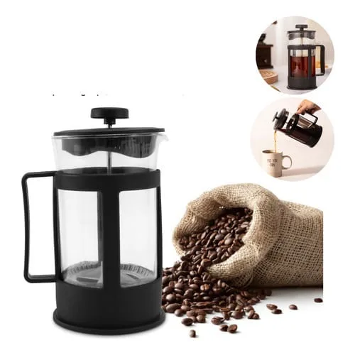 Cafeteira Francesa Prensa Café Leite Cremoso 350ml Cremeira Cor Preta - Não Disponível - Utilidades Domesticas
