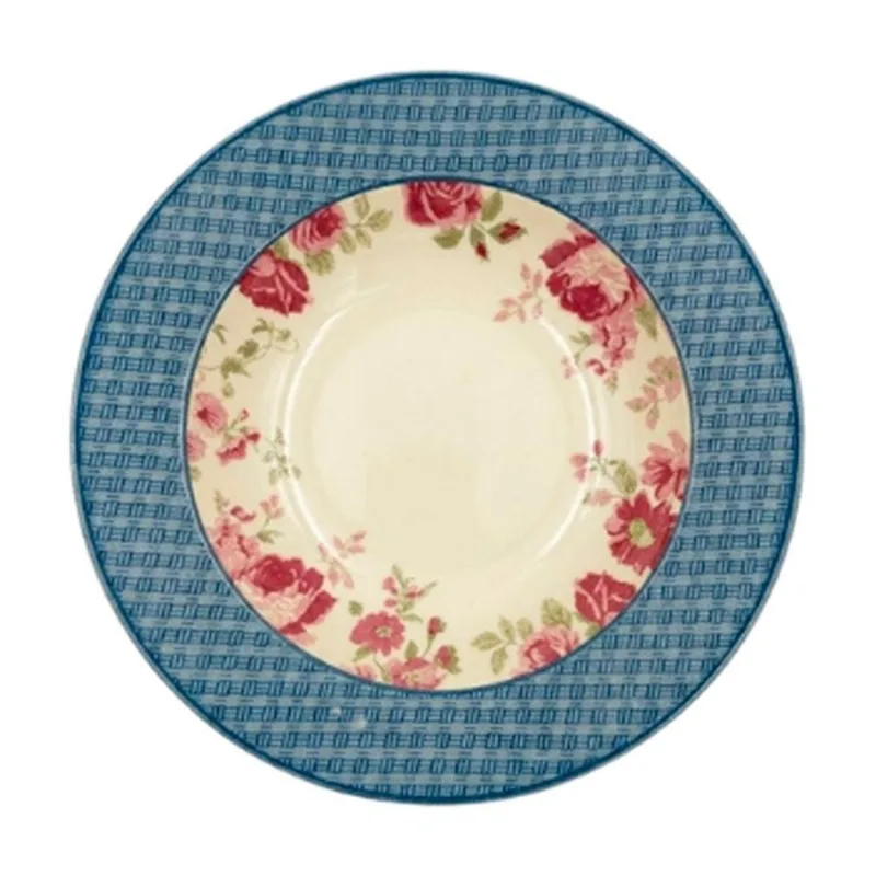 Prato Fundo Porto Brasil 22cm Monaco Soft Blue (MP)