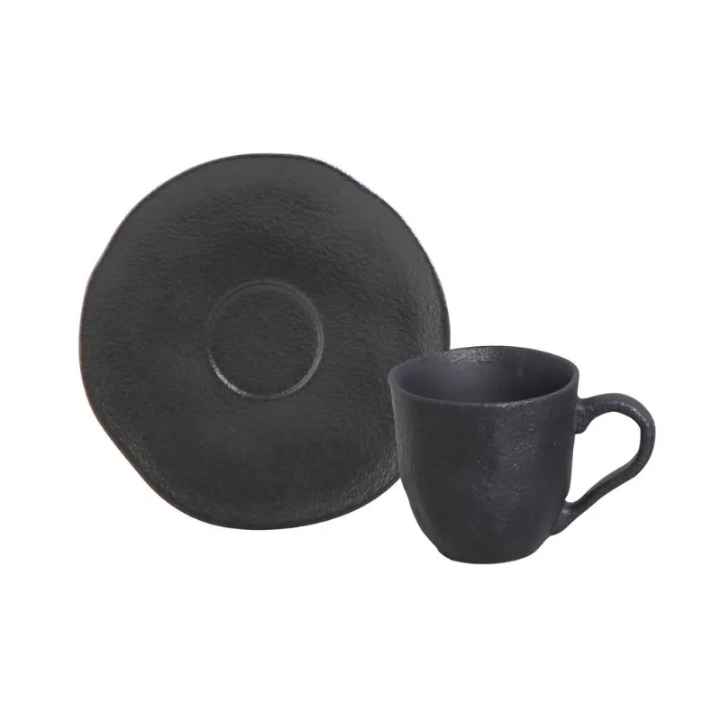 Xícara para Café Geo Carbon Matte 120ml Porto Brasil Preto
