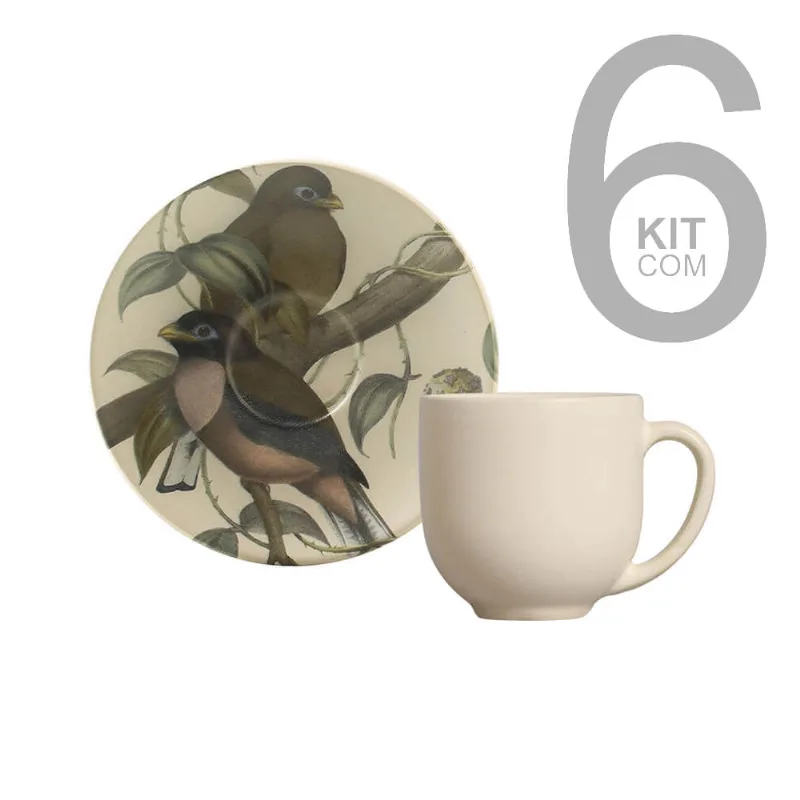 Jogo 6 Xicaras De Café Coup La Vie - Porto Brasil