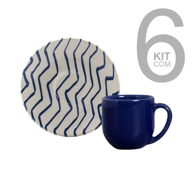 Jogo 6 Xicaras De Café Coup Al Mare - Porto Brasil