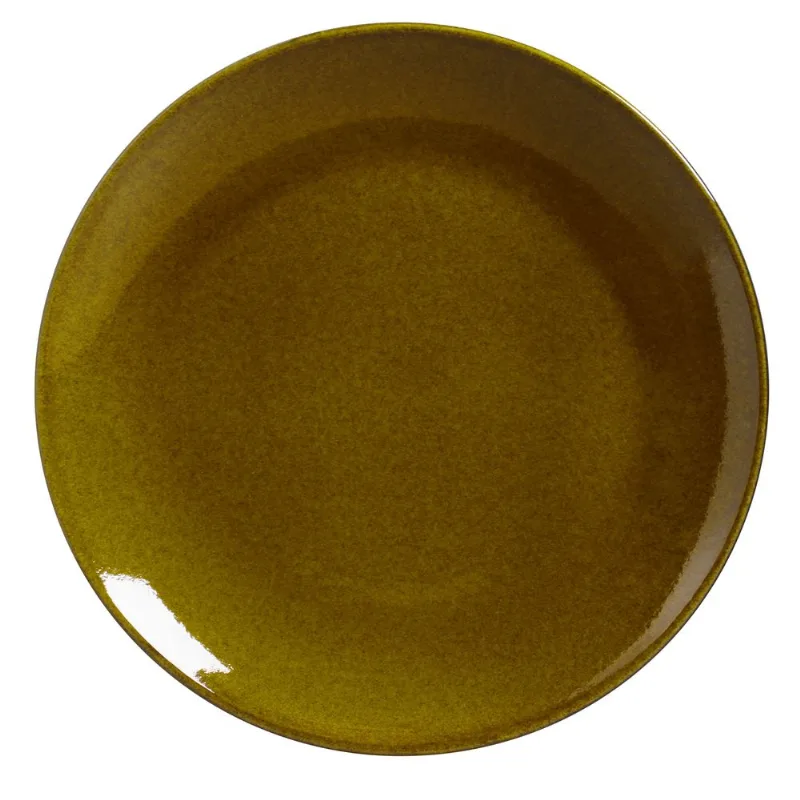 Conjunto com 6 Pratos Raso Coup Stoneware Âmbar Ø26cm