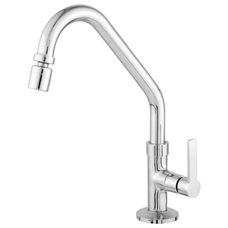 torneira para cozinha mesa bica movel alta c55 2189 cristal 1/4 imperatriz cromado - 1447