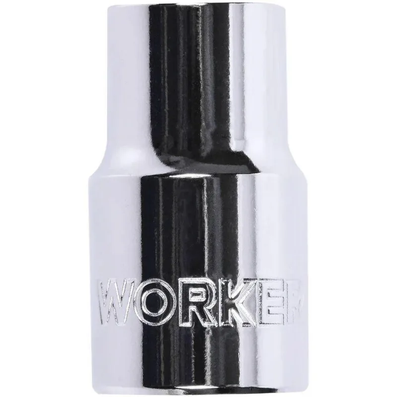 Soquete Torx 1/2" E24 Multidentado Aço Cromo Vanádio Worker