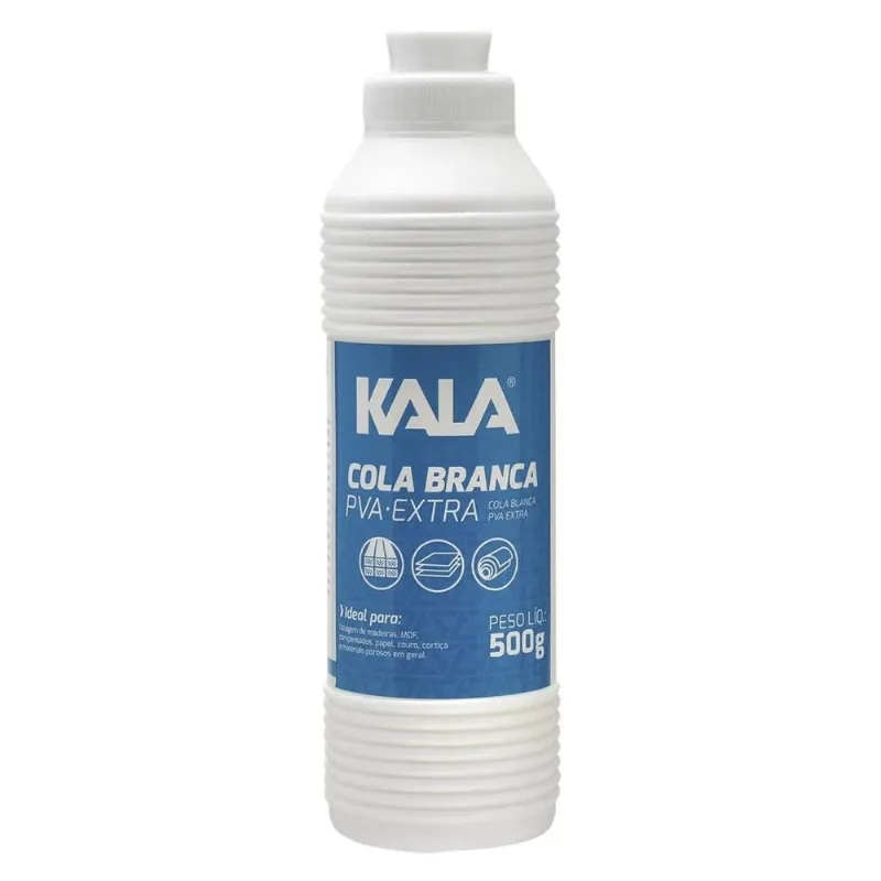 Adesivo Cola Branca Pva Extra 500g Kala - Kala - Casa E Construção