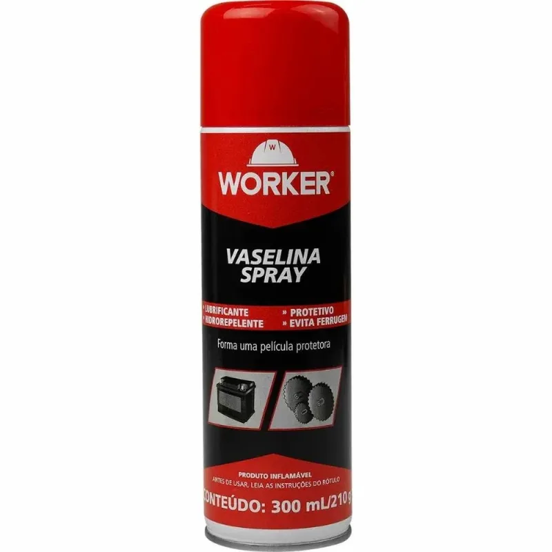 Vaselina Spray 300 Ml 200 G Lubrificante Protetor Worker - Worker