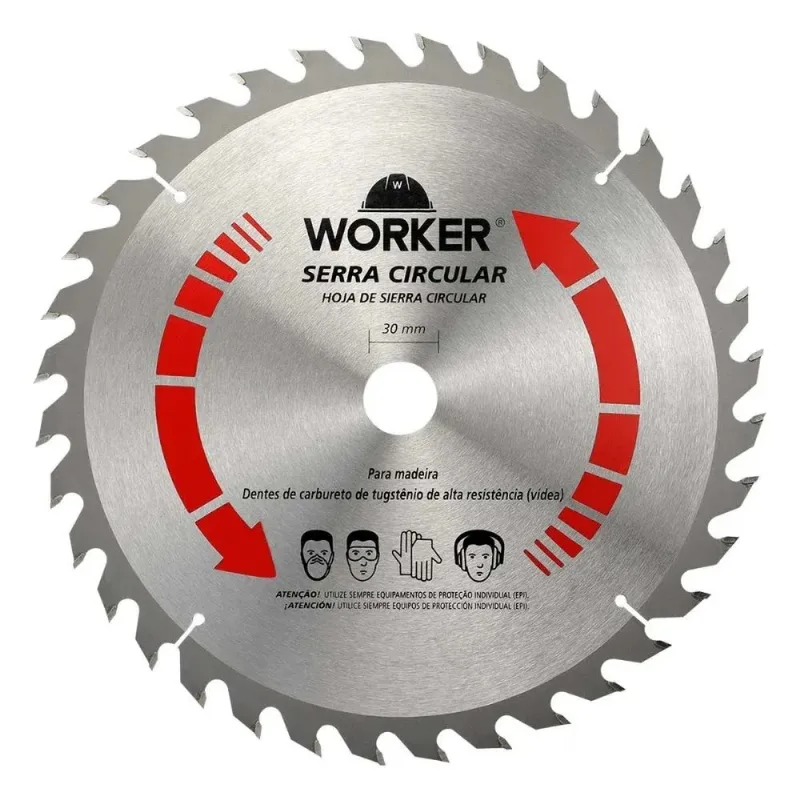 Disco De Serra Circular Widea 450mm 60 Dentes Furo 30mm 2900 RPM Worker