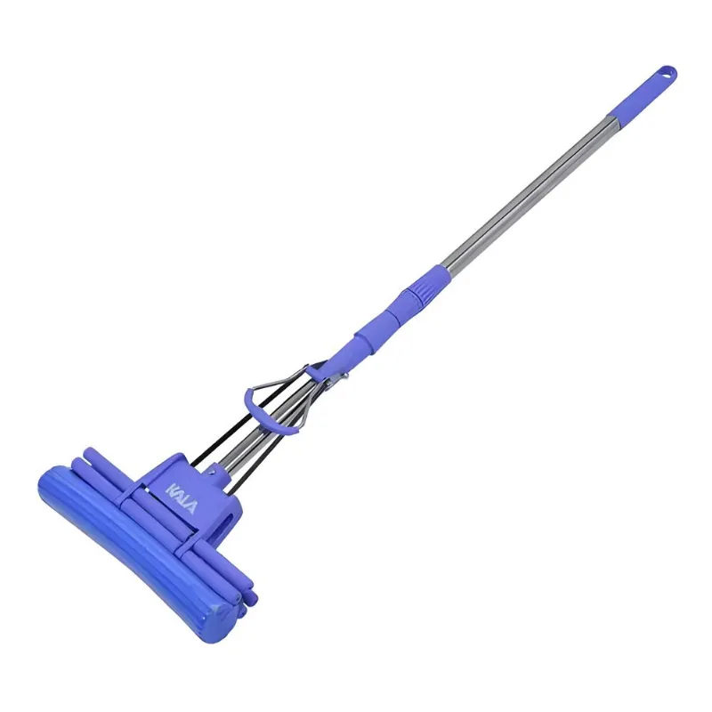 Mop pva plus reforçado com 4 roletes azul/cinza Kala